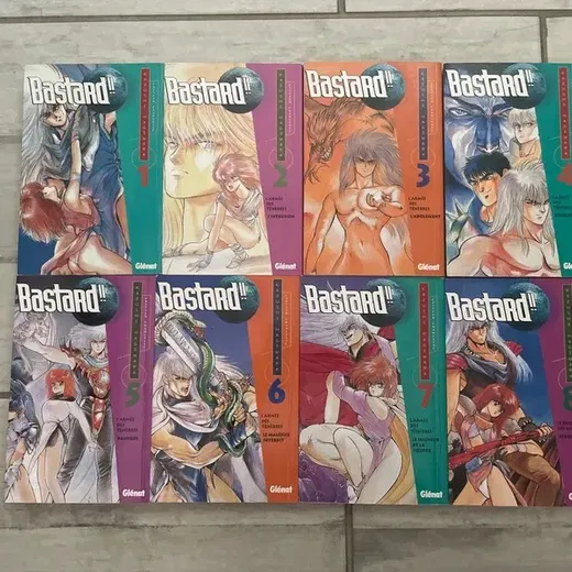 Lot manga tome 1 à 8 bastard !!