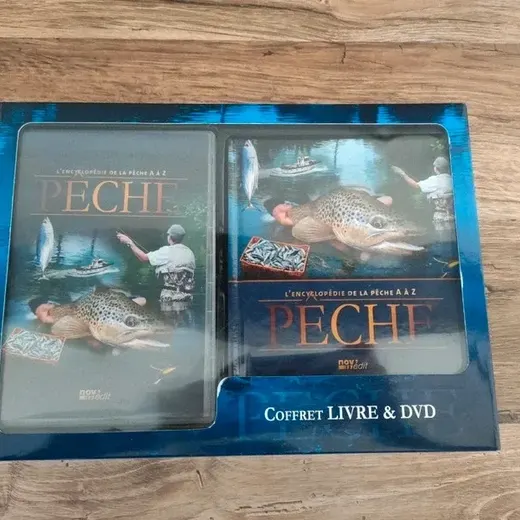 Coffret livre et DVD l'encyclopédie de la pêche de A à Z
