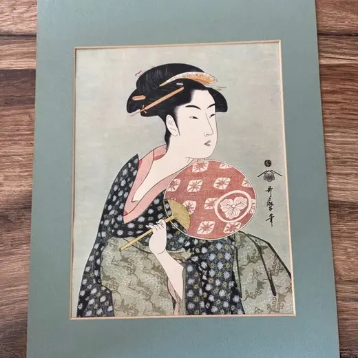 Reproduction de l’estampe takashima ohisa