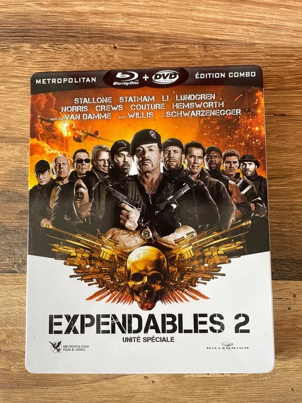 DVD blu-ray expandables 2 steelbook