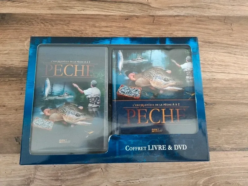 Coffret livre et DVD l'encyclopédie de la pêche de A à Z